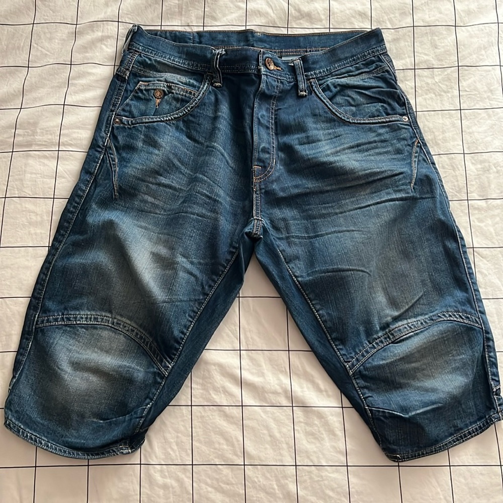 Below Knee Denim Shorts